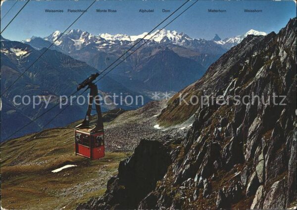 Seilbahn Fiesch-Eggishorn Walliser Alpen