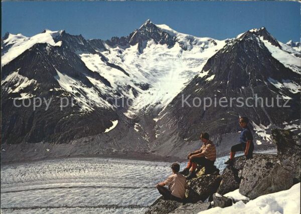 Gletscher Grosser Aletschgletscher Eggishorn Geis