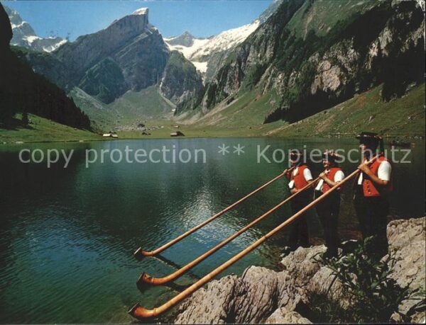 Alphorn Alphornbläser Seealpsee Altmann Rotstei