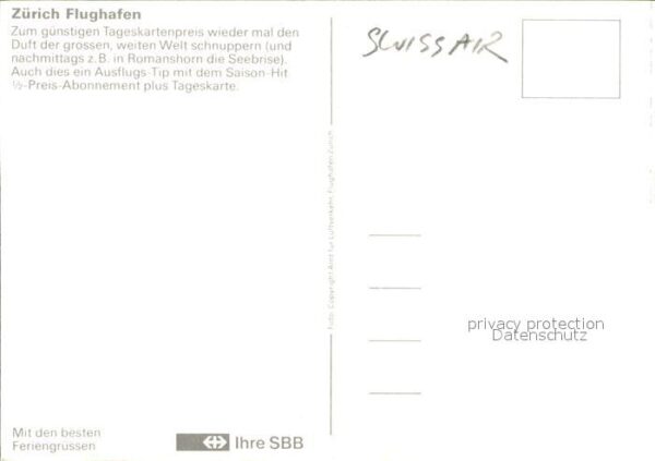Swissair Zürich Flughafen – Bild 2