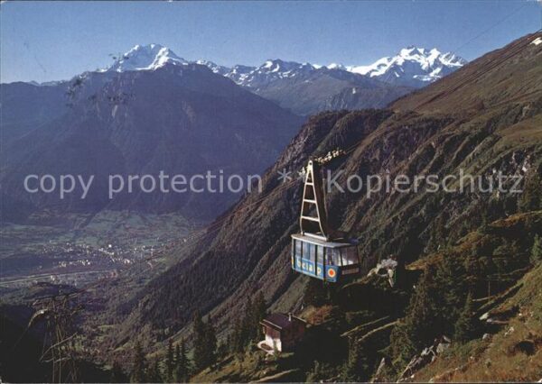 Seilbahn Blatten-Belalp Fletschhorn Mischabel Wa