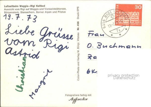 Seilbahn Weggis-Rigi Kaltbad Vierwaldstättersee – Bild 2