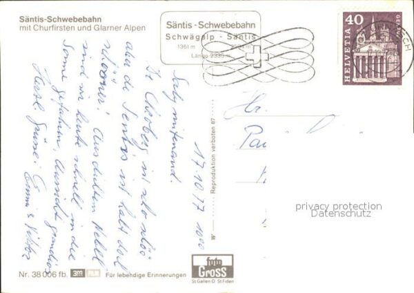 Seilbahn Säntis Churfirsten Glarner Alpen – Bild 2