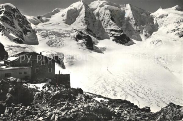 Gletscher Berghaus Diavolezza Piz Cambrena Piz Pa