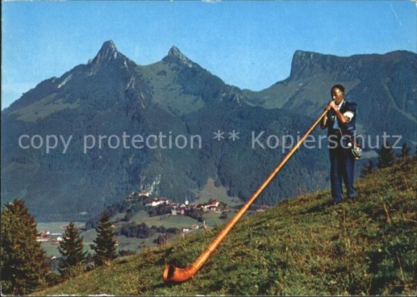 Alphorn Alphornbläser Gruyere