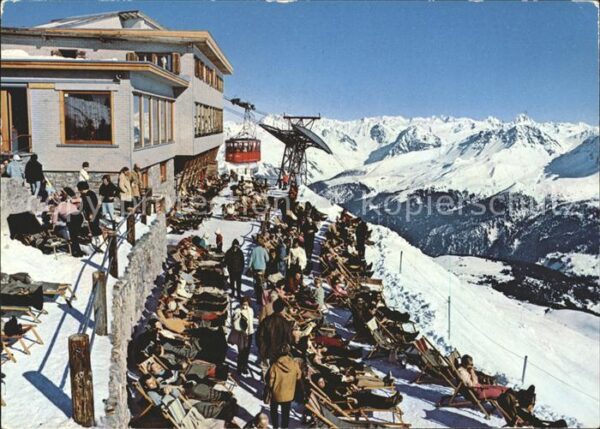 Seilbahn Arosa Weissfluhgipfel Restaurant Sonnen