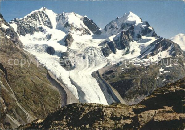 Gletscher Fuorcla Surlej Piz Bernina Piz Roseg
