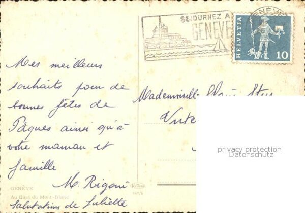 Dampfer Seitenrad Geneve Quai du Mont-Blanc – Bild 2