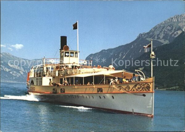 Dampfer Seitenrad DS Lötschberg Brienzersee