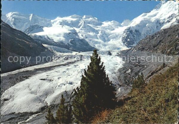Gletscher Morteratschgletscher Berninagruppe