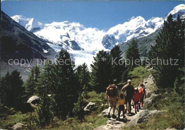Wandern Weg zur Bovalhütte Morteratschgletscher