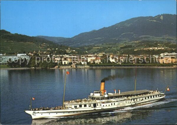 Dampfer Seitenrad La Suisse Vevey