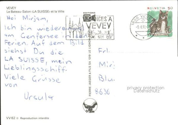 Dampfer Seitenrad La Suisse Vevey – Bild 2