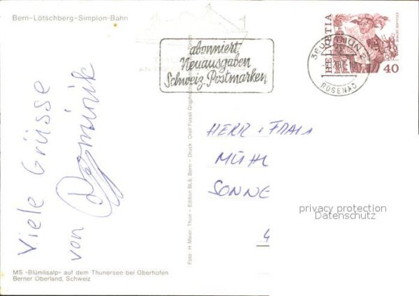 Motorschiffe MS Blümlisalp Thunersee Oberhofen – Bild 2