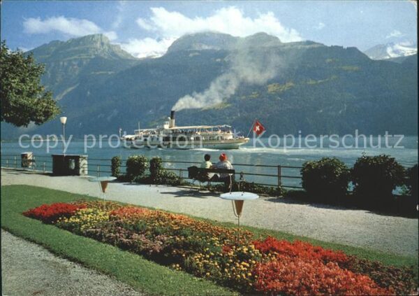 Dampfer Seitenrad Brienz Brienzersee