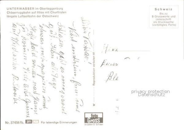 Seilbahn Chäserrugg Unterwasser Iltios Churfirst – Bild 2