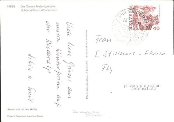 Gletscher Grosser Aletschgletscher Schönbühlhorn – Bild 2