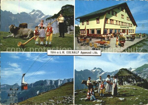 Alphorn Alphornbläser Kinder Trachten Ebenalp A