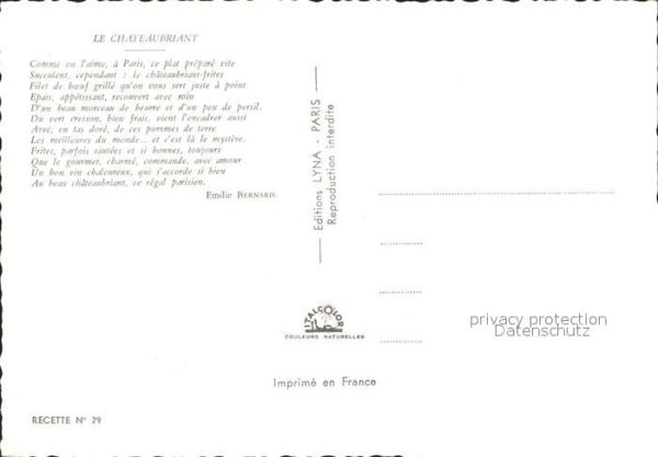 Wein Chateau Maucaillou Recette Chateaubrian – Bild 2