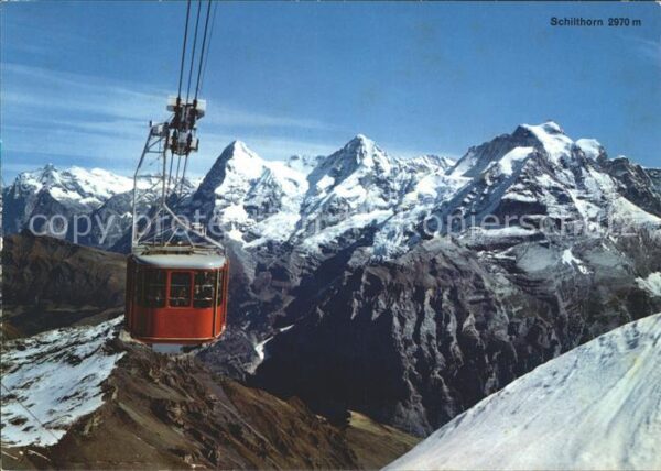 Seilbahn Schilthorn Mürren Eiger Mönch Jungfrau
