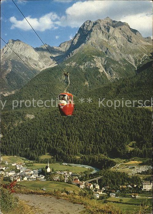 Seilbahn Motta Naluns Scuol Lischanagruppe