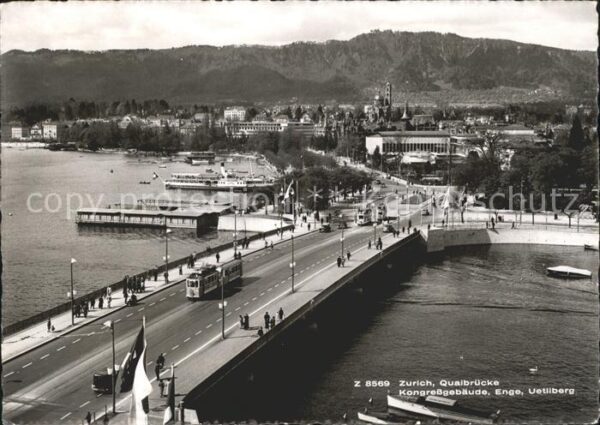 Strassenbahn Zürich Quaibrücke Kongressgebäude Enge