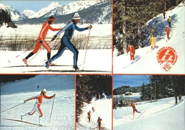 Ski-Langlauf Langläufer
