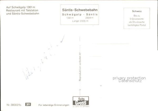 Seilbahn Säntis Schwägalp Restaurant Talstation – Bild 2