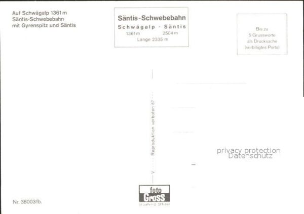 Seilbahn Säntis Schwägalp Gyrenspitz – Bild 2