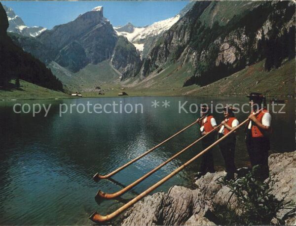 Alphorn Alphornbläser Seealpsee Altmann Rotstei