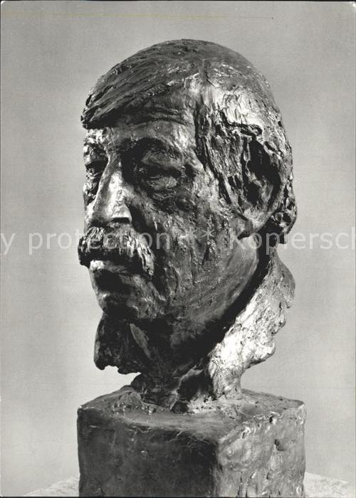 Bildhauerei Steinmetz Rolf Brem Portrait Günter Grass Bronze