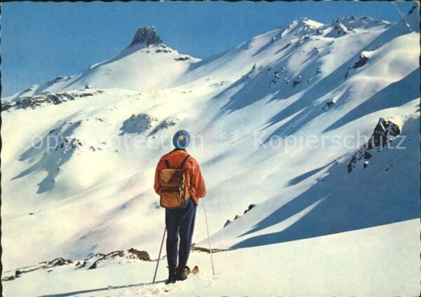 Ski-Langlauf Skiwandern Flumserberg Spitzmeilen Weis