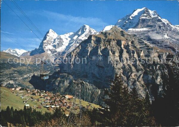 Seilbahn Schilthorn Mürren Eiger Mönch Jungfrau