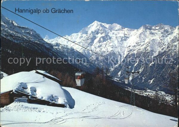 Seilbahn Hannigalp-Grächen Matterhorn Weisshorn