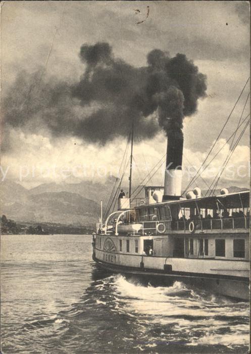 Dampfer Seitenrad Vevey