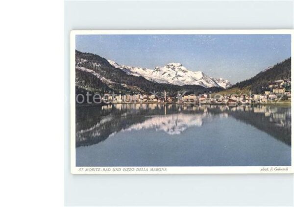 Foto Gaberell J. Nr. 5575 St. Moritz-Bad Pizzo della Margna