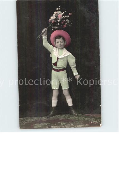 Kinder Child Enfants Hutmode Blumen