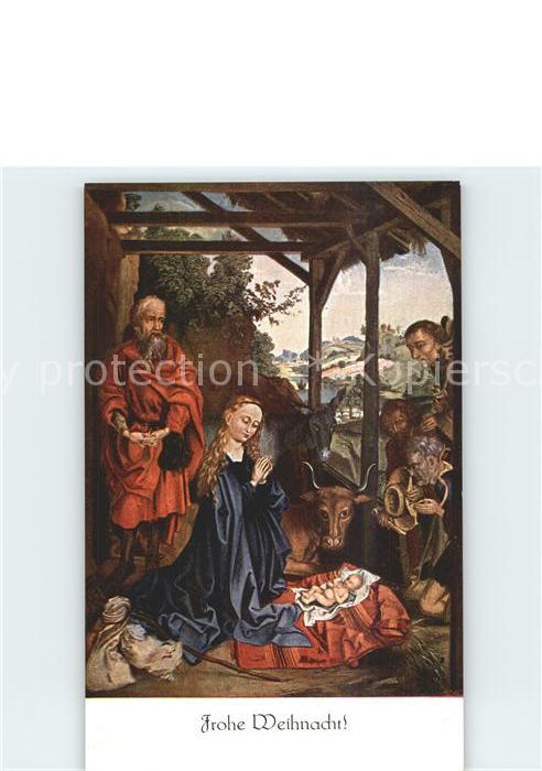 Kuenstlerkarte M. Schongauer Nativitas Weihnachten Nr.