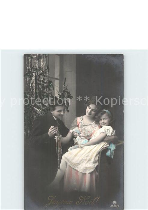 Foto RPH Nr. 3525/6 Puppe Kind Weihnachten