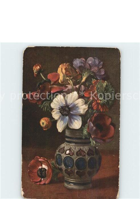 Blumen Mohnblumen Anemone Vase
