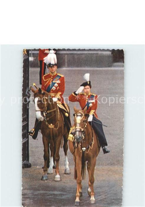 Adel England Queen Elisabeth Salute Trooping of the