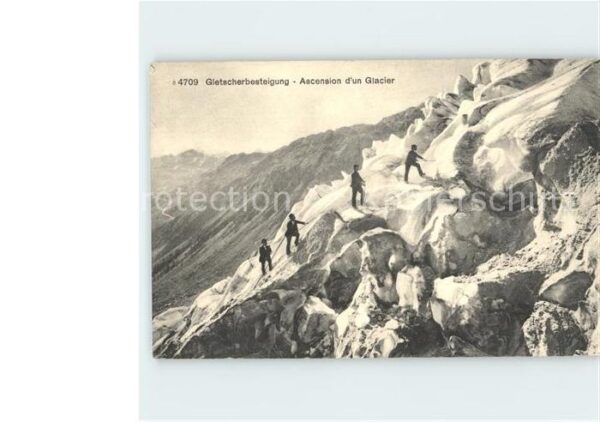 Bergsteigen Klettern Gletscher Ascension d_un Glacier