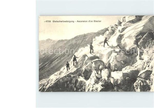Bergsteigen Klettern Gletscherbesteigung Ascension d_un Glac
