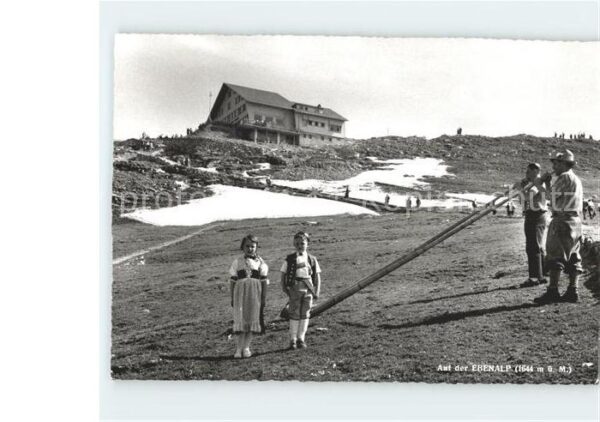 Alphorn Alphornbläser Ebenalp Kinder Trachten