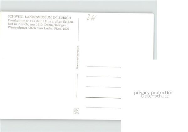 Kachelofen Prunkzimmer Haus zum alten Seidenhof Zü – Bild 2