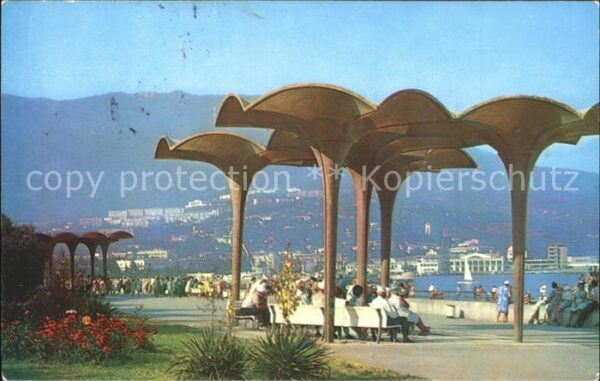 Jalta Yalta Krim Crimea Teilansicht Promenade