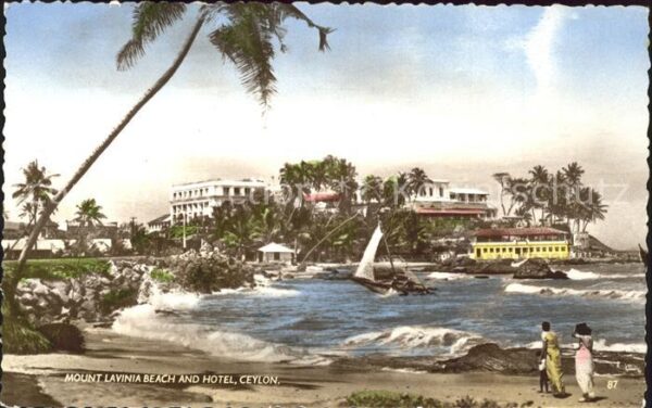 Ceylon Sri Lanka Mount Lavinia Beach and Hotel