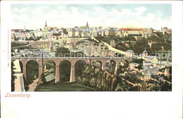 Luxemburg Luxembourg Stadtansicht Viadukt