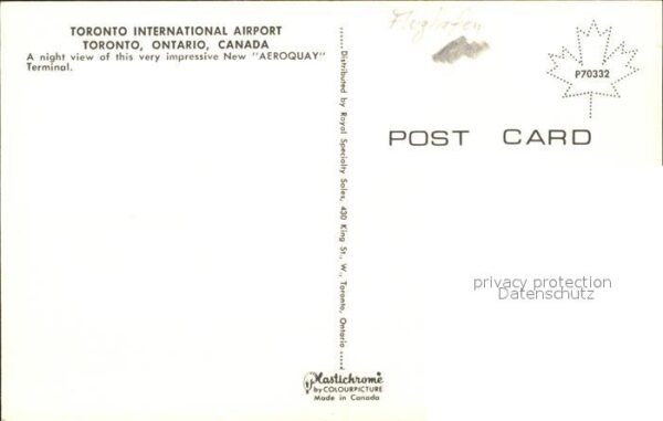 Toronto Canada International Airport Night view – Bild 2