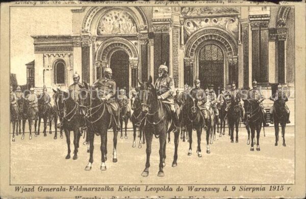 Warszawa Wjazd Generala Feldmarszalka Ksiecia Le